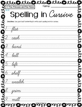 4th Grade Wonders | Spelling | Cursive | On Level Lists | UNITS 1-6