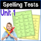 4th Grade Wonders Spelling Tests Unit 1