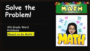 4th Grade Word Problems - GO Math Curriculum by StephyTeachesKiddos