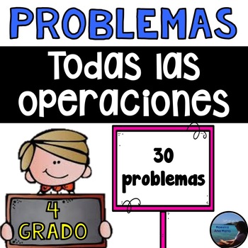 Preview of 4th Grade Word Problems in Spanish