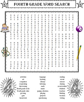 Preview of 4th Grade Word Search