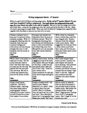 4th Grade Writing Assignment Matrix - Quarter 3