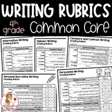 4th Grade Writing Rubrics | Common Core Aligned