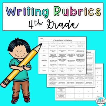 Preview of 4th Grade Writing Rubrics: Narrative, Opinion, and Informative