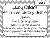 4th Grade Writing Unit 4 - Literary Essay