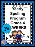 4th Grade YEAR LONG Spelling Program – Answer Key and BONU