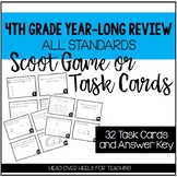 4th Grade Year Long Review Task Cards {Scoot Game}