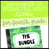 4th Grade enVision Math 2.0 Interactive Math Journal BUNDLE