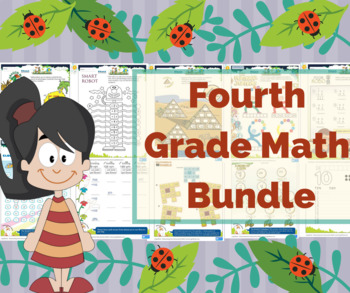Preview of 4th Grade math / Fourth Grade Math Worksheets- My Math Centers