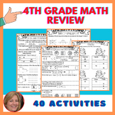 Back to school Math Review Entering 5th grade - First week