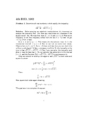 4th International Mathematical Olympiad 1962 - Solution to
