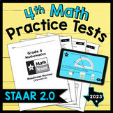 4th Math STAAR 2.0 Practice Test ★ NEW Question Types ★ 20