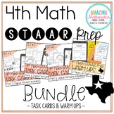 4th Math STAAR Review & Prep Bundle