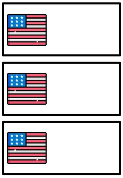 Preview of 4th Of July Classroom Labels, Desk Labels, Name Tags