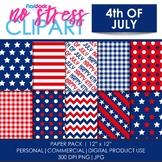 4th Of July Digital Papers