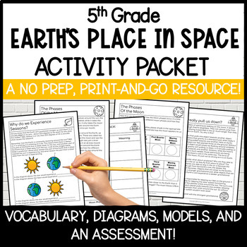 Preview of 4th and 5th Grade Earth's Place in the Universe Packet | NO PREP 