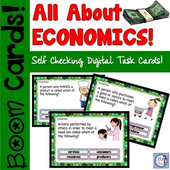 Preview of 4th and 5th Grade Economics BOOM Cards