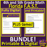 4th and 5th Grade MATH Florida FAST PM3 Bundle - Practice 