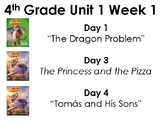 4th and 5th Grade WONDERS Weekly Texts organized by DAY