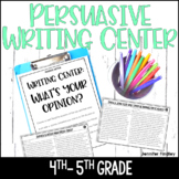 4th and 5th Grade Writing Center - Persuasive Writing