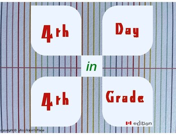 Preview of 4th day of grade 4 (Canadian edition)