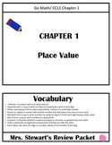4th grade- Chapter 1 Go Math Review Packet