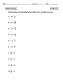 4th grade - COMMON CORE Math 4.NF.4 Fraction Multiplicatio