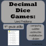 4th grade  Decimal Word Problems - comparing, place value,