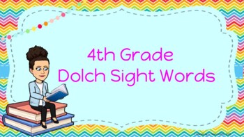 Preview of 4th grade Dolch Sight Words (List 2 of 2)