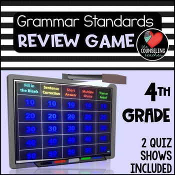 Preview of Grammar Review Games 4th grade Set of Two