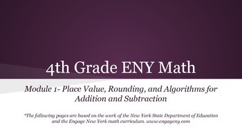 Preview of 4th grade Engage NY math Module 1 Topic E Lesson 13