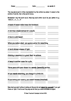 Preview of 4th grade / Fourth grade Spelling Worksheets (78 worksheets)