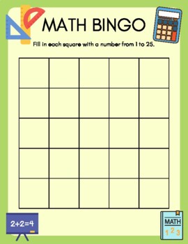 4th grade Math Bingo Game- Operations and Algebraic thinking | TPT