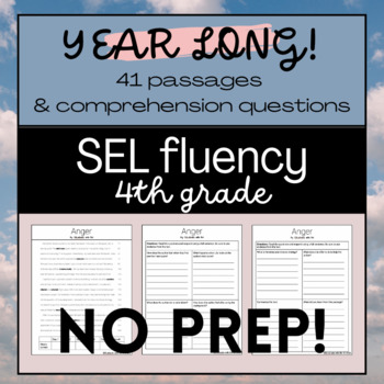 Preview of 4th Grade SEL Fluency Bundle: 40 Engaging Passages to Promote SEL skills