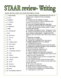 4th grade STAAR Writing Vocabulary Review