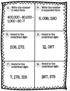 4th Grade End of The Year Math Review Packet by Christine's Crafty