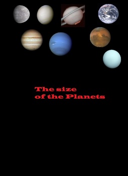 Preview of 4th grade lesson: the size of the panets in our solar sysytem