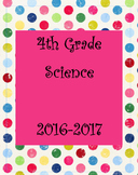 4th grade science unit notebook covers