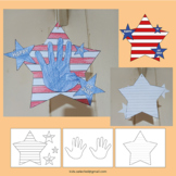 4th of July Activities American Flag Star Flag Craft Color