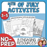 4th of July Activities - Independence Day No-Prep Printabl