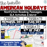 Flag Day Activities Reading Passages Fourth of July | July
