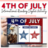 4th of July Activity Independence Day Reading Comprehensio