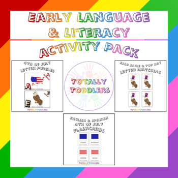 Preview of 4th of July Activity Pack | Early Language & Literacy 