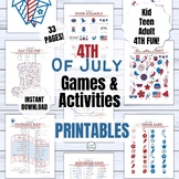 4th of July Activity Pages | Independence Day Games | Patr