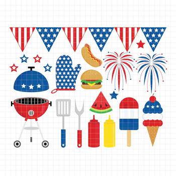 4th of july bbq background