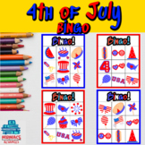 4th of July Bingo Game | Printable | Fun Game | Easy Prep