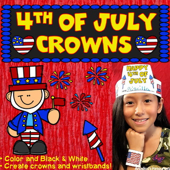 4th of July Craft Freebie - Printable Holiday Hats by How This Mom