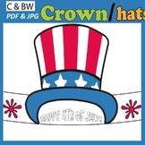 4th of July Craft Hat Activity | Uncle Sam Hat Paper Crown