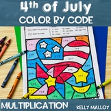 4th of July Craft Summer Math Coloring Pages Color By Number