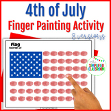 4th of July Finger Painting Activity
